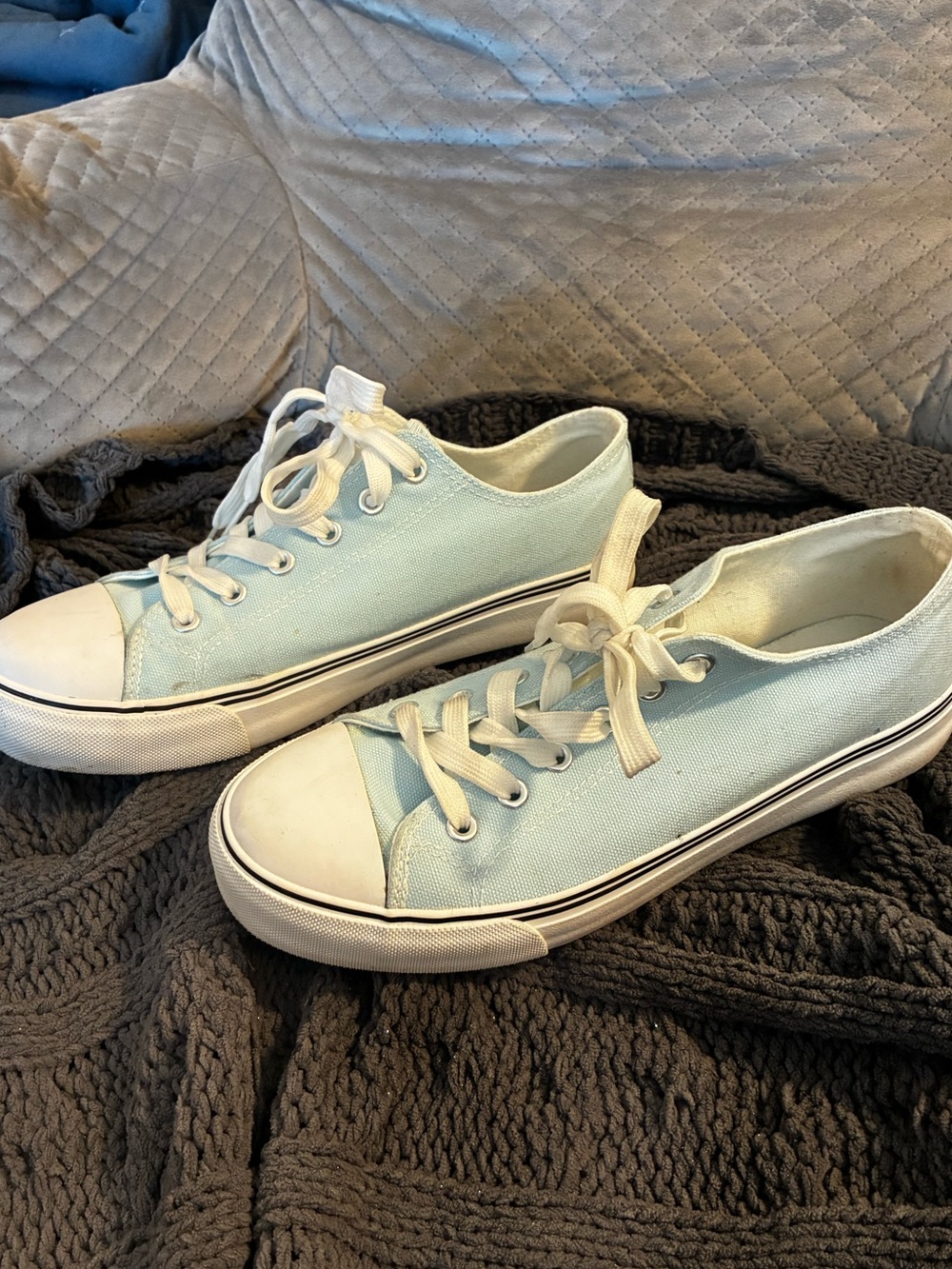 Pale Sky Blue Summer Sneakers - Picture 5 of 12